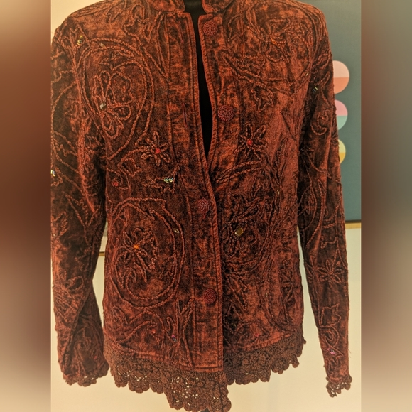 Vintage Flashback Beaded and Embroidery Jacket - Picture 9 of 10